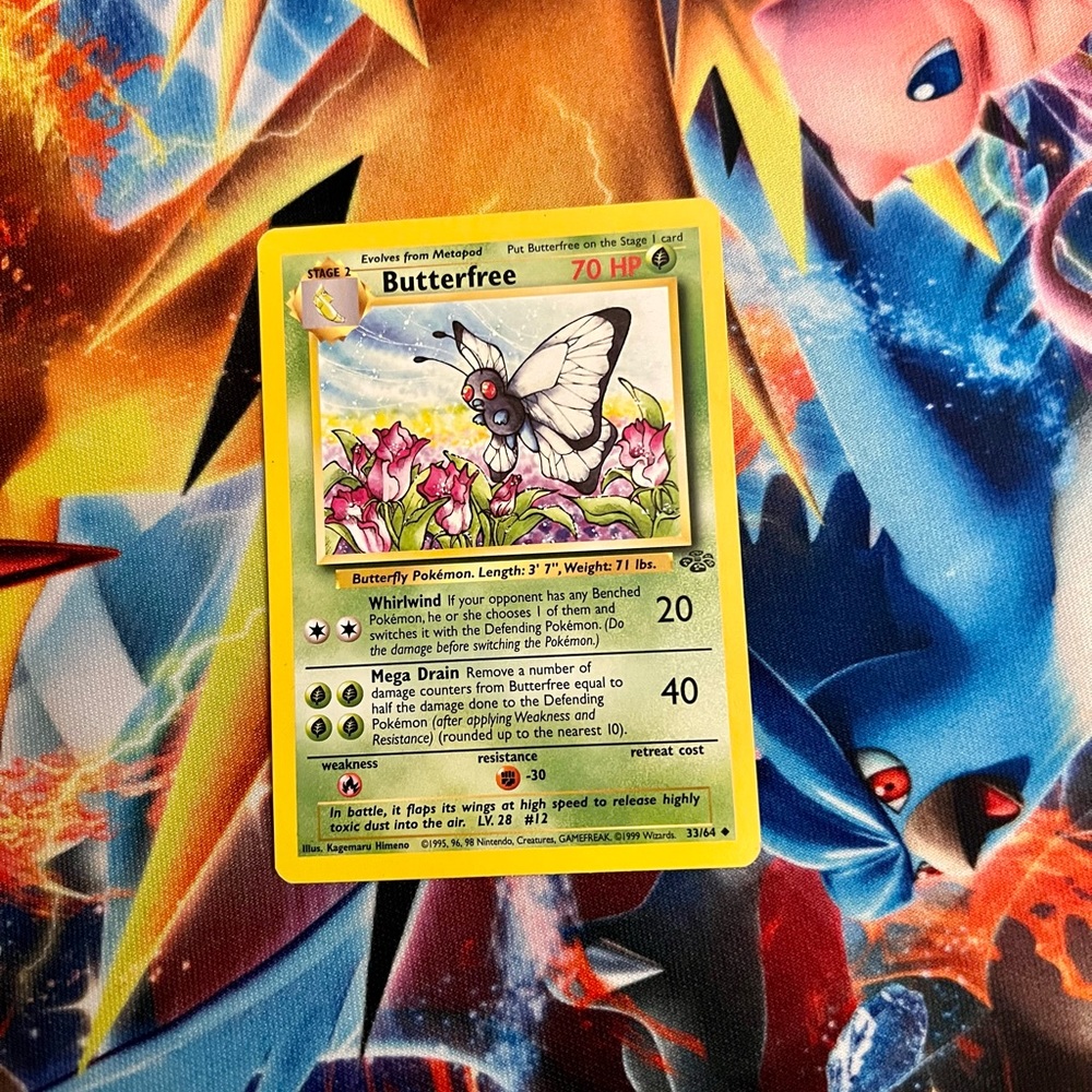 Pokémon butterfree jungle card 1995